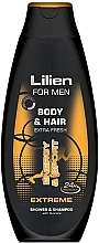 Fragrances, Perfumes, Cosmetics Men Shampoo & Shower Gel 'Extreme' - Lilien For Men Body & Hair Extreme Shower & Shampoo