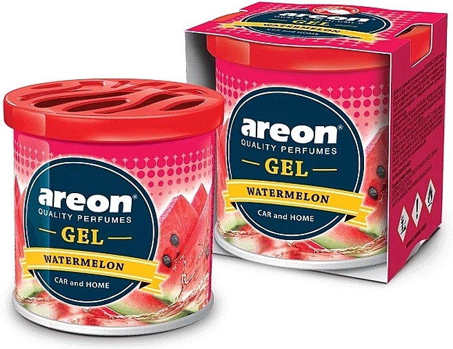 Watermelon Scented Gel - Areon Gel Can Blister Watermelon — photo N2