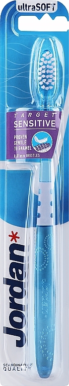 Toothbrush for Sensitive Teeth and Gums, ultrasoft, blue - Jordan Target Sensitive — photo N2