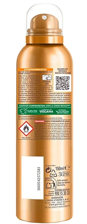 Bronzing Spray - Garnier Delial Ideal Bronze SPF30 — photo N2