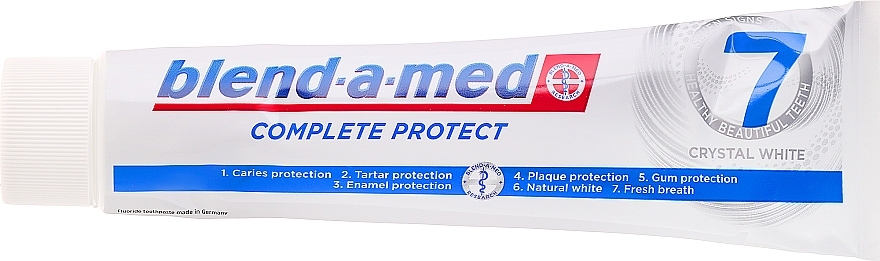 Toothpaste "Complex 7+ Whitening" - Blend-a-Med Complete Protect 7 Crystal White Toothpaste — photo N4