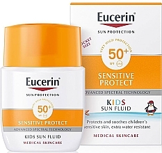 Fragrances, Perfumes, Cosmetics Kids Sun Fluid - Eucerin Kids Sun Fluid Sensitive Protect SPF 50+