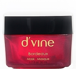 Fragrances, Perfumes, Cosmetics Moisturizing Face Mask - D'vine Bordeaux Mask