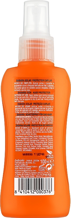 Hair Sun Spray - Babaria Sun Hair Protector With Aloe Vera — photo N2