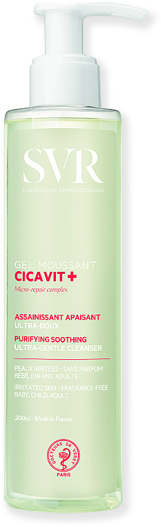 Foaming Cleansing Gel - SVR Cicavit+ Purifying Soothing Ultra-Gentle Cleanser — photo N1