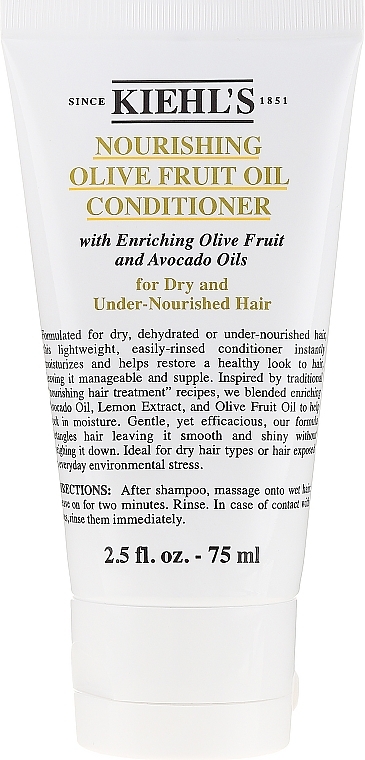 Nourishing Olive Oil Conditioner for Dry Hair - Kiehl's Olive Fruit Oil Nourishing Conditioner — photo N1