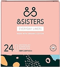 Fragrances, Perfumes, Cosmetics Panty Liners, 24 pieces - &Sisters Liners Everyday Very Light 24 Pack