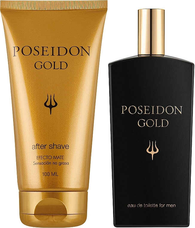 Set (edt/100ml + after/shave/100ml) - Spanish Institute Poseidon Gold — photo N2