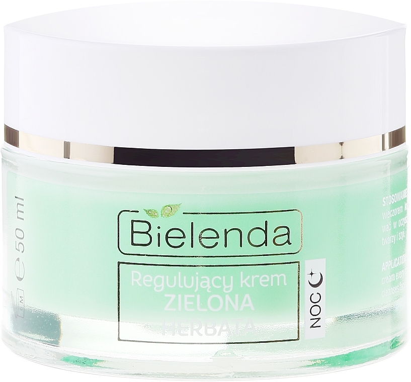 Regulating Night Cream for Combination Skin - Bielenda Green Tea Regulating Face Night Cream — photo N2