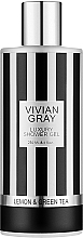 Fragrances, Perfumes, Cosmetics Shower Gel - Vivian Gray Stripes Lemon & Green Tea Luxury Shower Gel