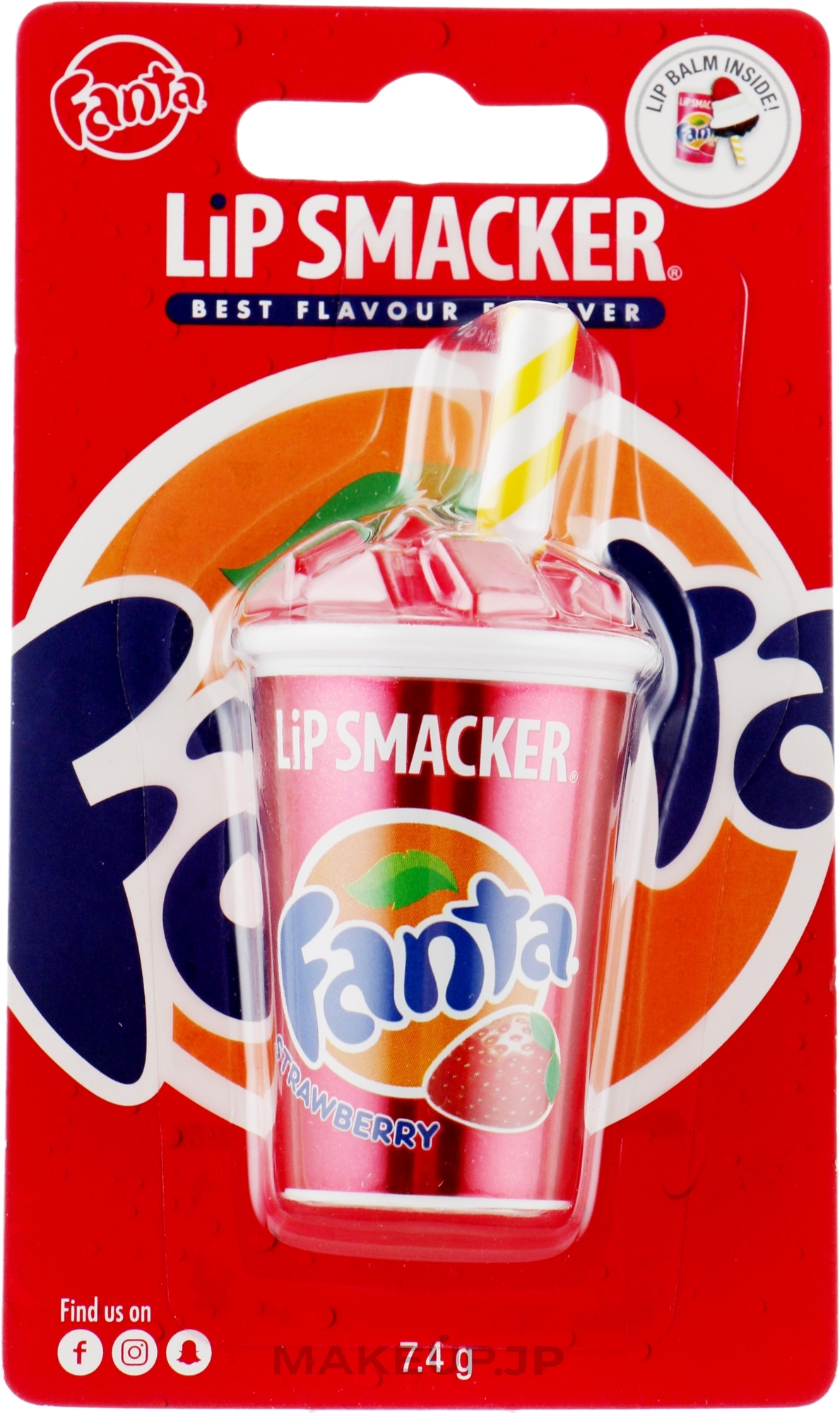 Lip Smacker - Fanta Strawberry Cup Lip Balm — photo 7.4 g
