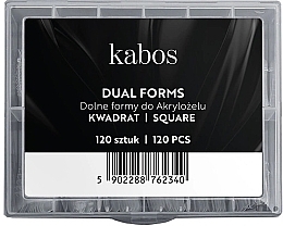 Lower Nail Extensions Forms, square - Kabos  — photo N1