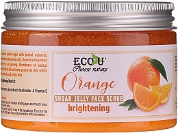 Brightening Sugar Jelly & Orange Face Scrub - Eco U Orange Brightening Sugar Jelly Face Scrub — photo N2