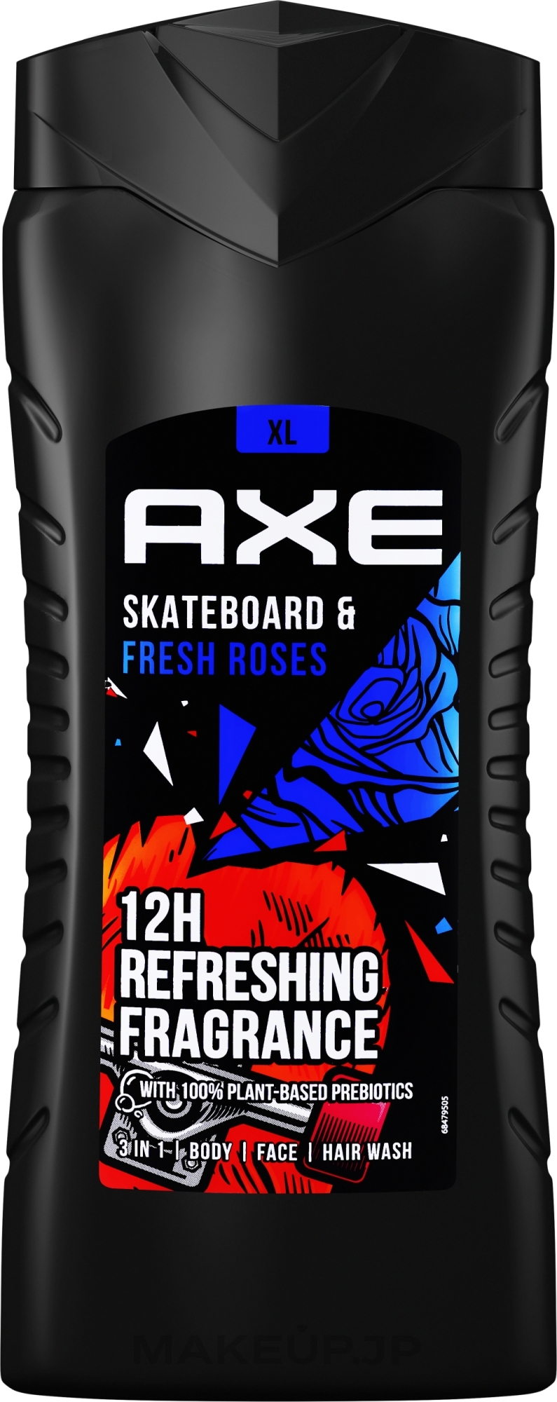 3in1 Shower Gel - Axe Skateboard & Fresh Roses 3 In 1 Body Wash — photo 400 ml