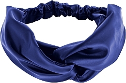 Headband "Faux Leather Twist", blue electric - MAKEUP Hair Accessories — photo N1