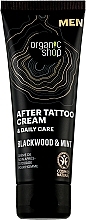 Post-Tattoo Body Cream 'Blackwood & Mint' - Organic Shop Men After Tattoo Cream — photo N2