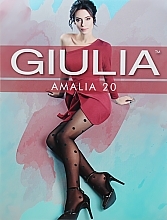 Tights "Amalia Model 11" 20 Den, nero - Giulia — photo N1