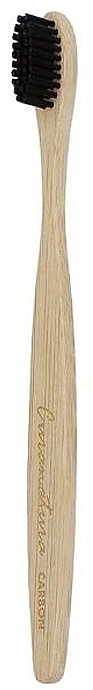 Bamboo Charcoal Soft Toothbrush - Curanatura Bamboo Carbon — photo N1