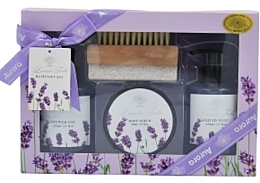 Fragrances, Perfumes, Cosmetics Set - Aurora Lavender Fields (sh/gel/150ml + soap/150ml + scr/50ml + b/brush/1pc)
