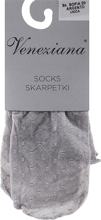 Women Socks 'Sofia', argento - Veneziana — photo N1