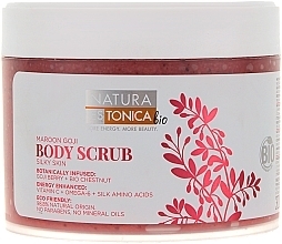 Fragrances, Perfumes, Cosmetics Body Scrub "Chestnut and Goji" - Natura Estonica Maroon Goji Body Scrub