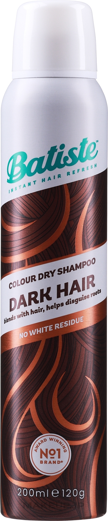 Dry Shampoo - Batiste Dry Shampoo Plus With a Hint of Colour Divine Dark — photo 200 ml