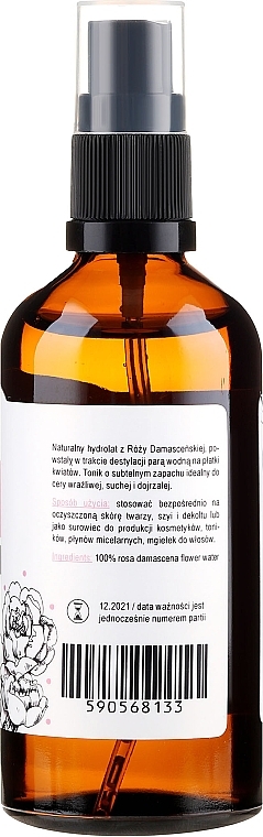 Damask Rose Petals Hydrolat - E-Fiore Hydrolat — photo N3