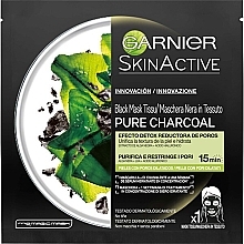 Facial Sheet Mask - Garnier Skin Active Pure Charcoal Mask — photo N1