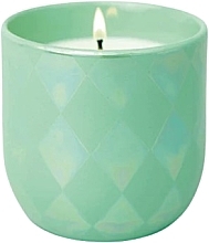 Scented Candle 'Matcha & Mint' - Paddywax Lustre Ceramic Candle Matte Jade Diamonds Matcha & Mint — photo N1