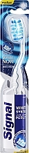 Fragrances, Perfumes, Cosmetics Medium Stiff Toothbrush, blue - Signal White System Medium