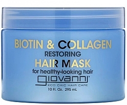 Fragrances, Perfumes, Cosmetics リバイタライジング ヘアマスク - Giovanni Biotin & Collagen Restoring Hair Mask