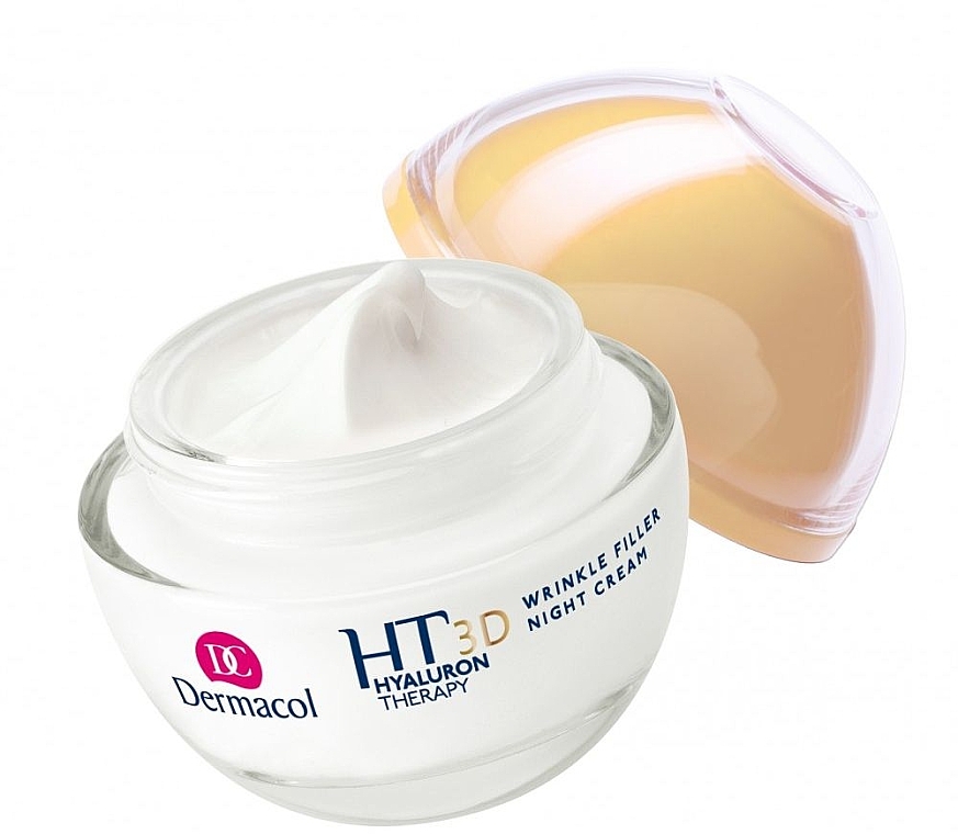 Pure Hyaluronic Acid Night Face Cream - Dermacol Hyaluron Therapy 3D Wrinkle Night Filler Cream — photo N3
