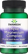 Fragrances, Perfumes, Cosmetics Magnesium Complex Food Supplement, 400 mg, 30 capsules - Swanson Triple Magnesium Complex