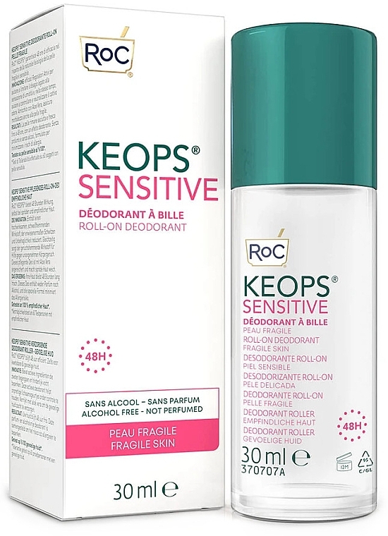 Body Deodorant - Roc Keops Deo Roll-On Sensitive Skin — photo N8