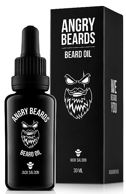 Beard Oil - Angry Beards Jack Saloon Beard Oil — photo N1