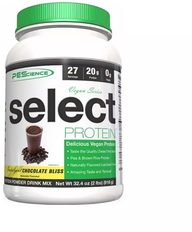 Chocolate Peanut Butter Dietary Supplement - PeScience Select Protein Vegan Series Chocolate Peanut Butter — photo N1