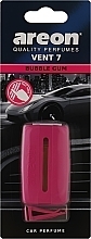 Fragrances, Perfumes, Cosmetics Bubble Gum Car Air Freshener - Areon Vent 7 Bubble Gum