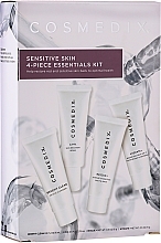 Fragrances, Perfumes, Cosmetics Set - Cosmedix Sensitive Skin 4-Piece Essentials Kit (f/cleanser/15ml + f/ser/15ml + f/balm/15ml + f/cr/15ml)