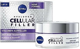 Fragrances, Perfumes, Cosmetics Day Face Cream - Nivea Hyaluron Cellular Filler + Volume Refill Anti-Age Day Care LF15