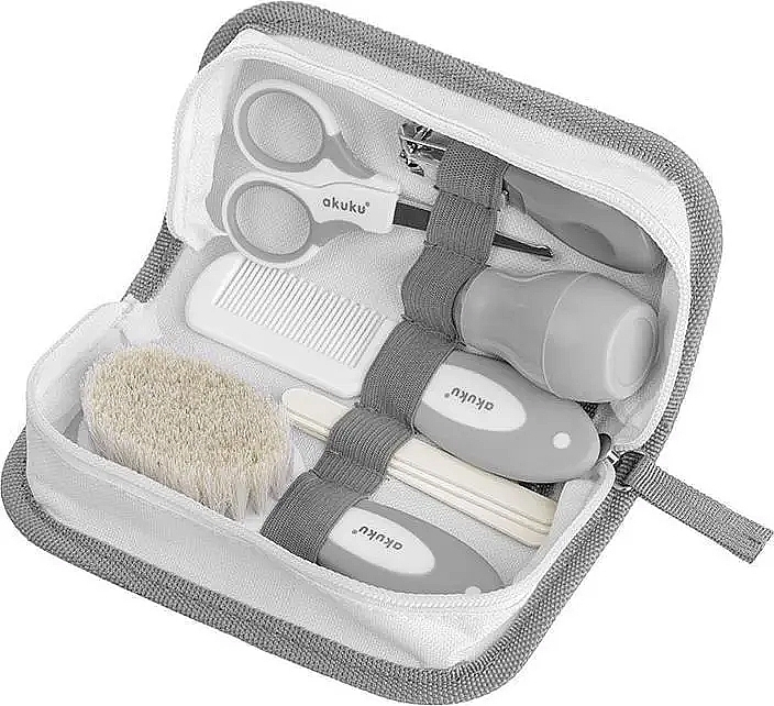 Baby Care Set, grey - Akuku Hooligans Baby Care Starter Kit — photo N1