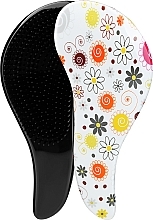 Fragrances, Perfumes, Cosmetics Hair Brush, white, flowers - Deni Carte