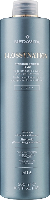 Hair Shine Fluid 'Step 4' - Medavita Glossynation Starlight Radiant Fluid Step 4 — photo N2