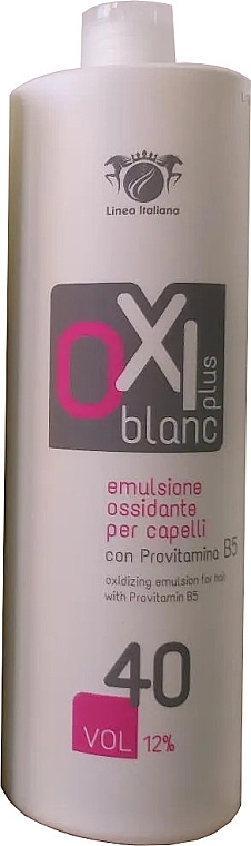 Oxidizing Emulsion with Provitamin B5 - Linea Italiana OXI Blanc Plus 40 vol. (12%) Oxidizing Emulsion — photo N1