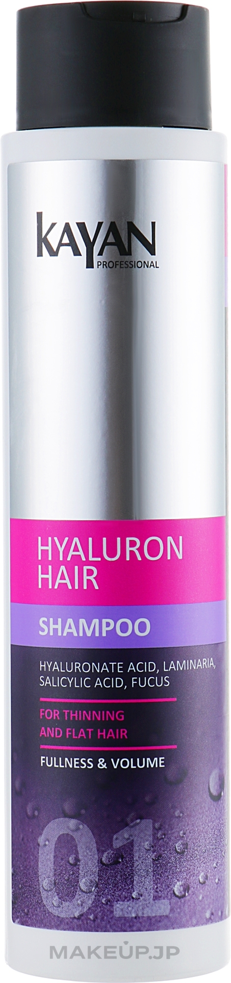 Volume Shampoo for Thin & Flat Hair - Kayan Professional Hyaluron Hair Shampoo — photo 400 ml