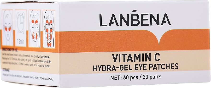 Brightening Vitamin C Hydra-Gel Eye Patch - Lanbena Vitamin C Collagen Eye Patch — photo N9