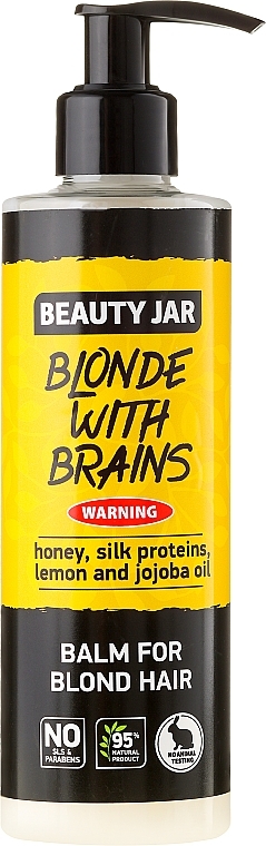 Hair Balm 'Blonde With Brains' - Beauty Jar Balm For Blond Hair — photo N4