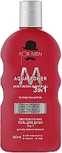 Moisturizing Shower Gel 3in1 - For Men Aqua Power Shower Gel — photo N1