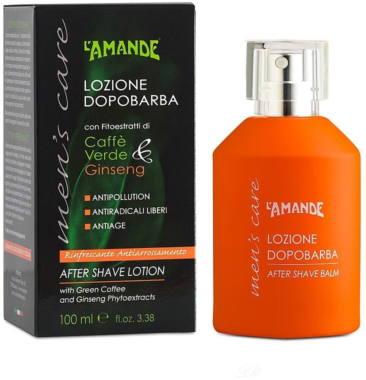 After Shave Balm - L'Amande Men?s Care Green Coffee & Ginseng After Shave Balm — photo N1