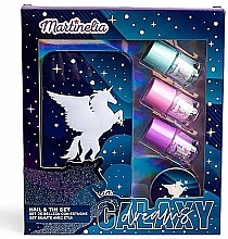 Set - Martinelia Galaxy Dreams Nails & Tin Box (nail/polish/3 pcs + nail/file/1 pcs + box) — photo N1