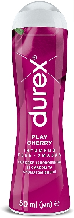 Intimate Lubricant with Cherry Flavor and Scent - Durex Play Cherry — photo N1